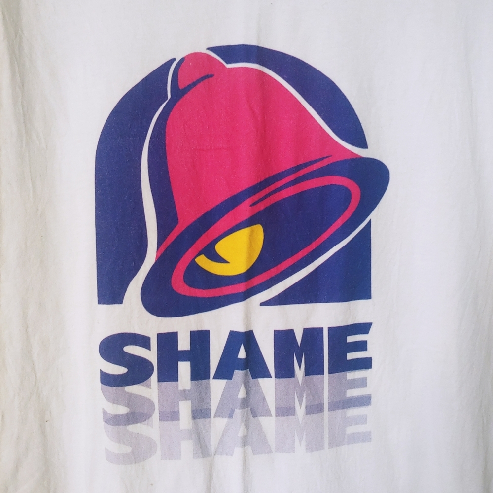 Funny V-Neck Shortsleeved Tee Shirt - Picture 3 of 8